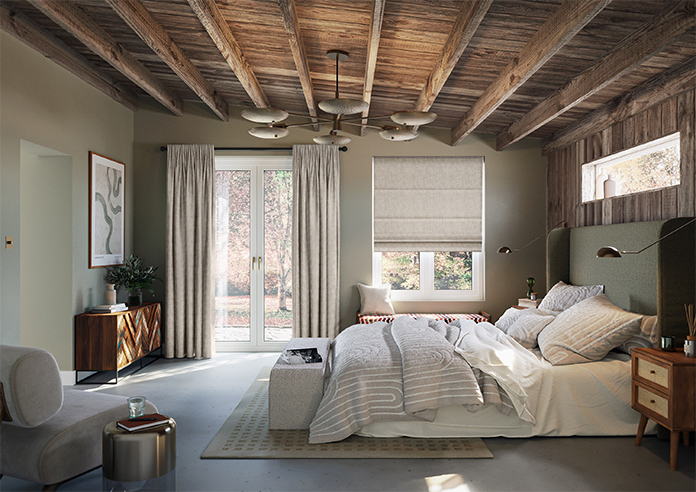 Crossform, Polished Ivory - Twist&Fit Roman Blind - Image 8
